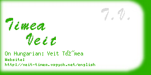 timea veit business card